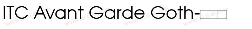 ITC Avant Garde Goth字体转换
